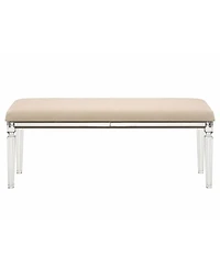 Best Quality Furniture 19" Fabric Glam Bench