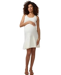 Ingrid + Isabel Maternity Sleeveless Pointelle Sweater Dress