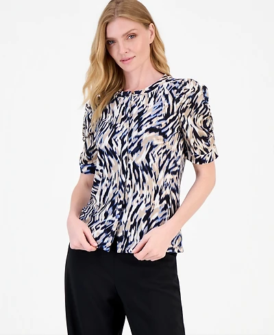 Anne Klein Women's Puff-Sleeve Blouse