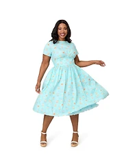 Unique Vintage Plus 1950s Swing Dress