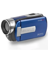 Minolta MN80NV 1080p Full Hd 3" Touchscreen Camcorder with Nightvision, Blue