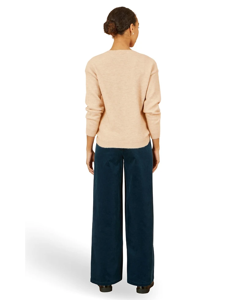 Yumi Women's Floral Knitted Jumper