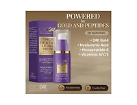 GLO24K Express Eye and Face Lifting Cream, Instant Smoothing and Firming Treatment for Wrinkles, Fine Lines, and Puffiness