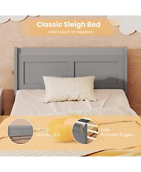 Costway Bed Frame with Storage Drawers, Wood Platform Bed with Headboard Footboard