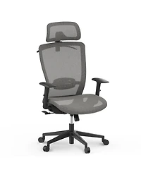 FlexiSpot C3FM Ergonomic Mesh Office Chair – Adjustable Headrest, Lumbar Support, Swivel Desk Chair for Home Office