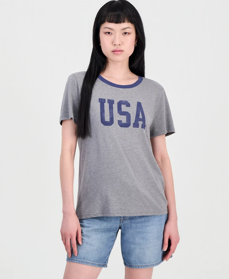 Lucky Brand Women's Usa Classic Crewneck T-Shirt