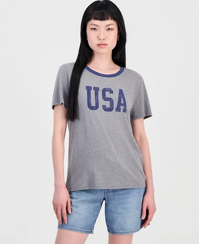 Lucky Brand Women's Usa Classic Crewneck T-Shirt