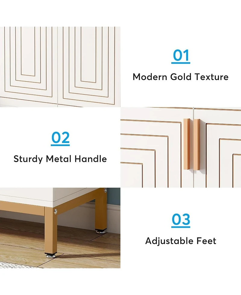 Slickblue 5 Tier Modern Shoe Storage Organizer for Entryway and Closet
