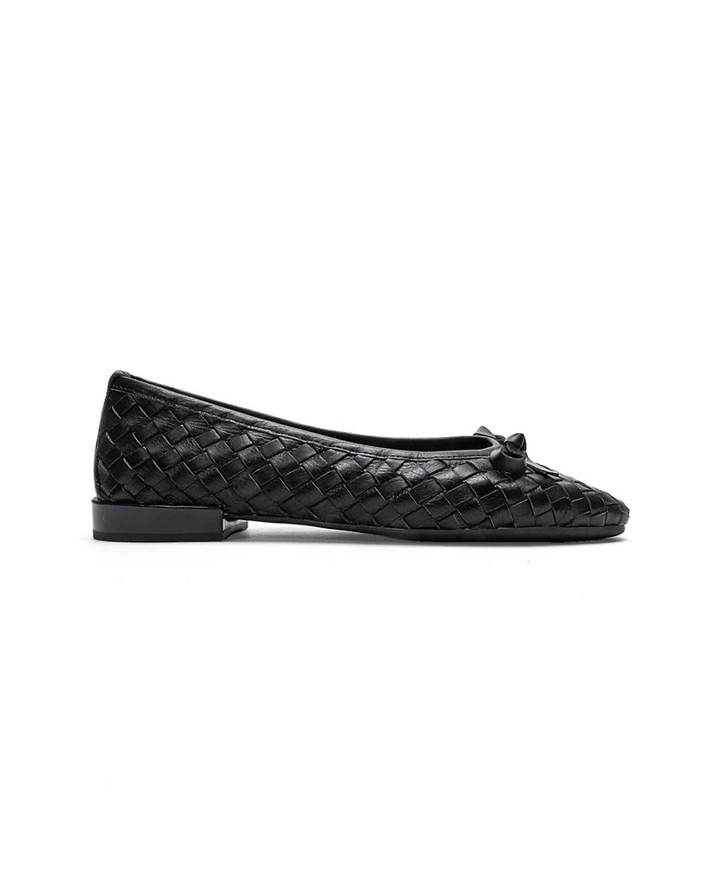 Forever & Always Shoes Women's Garen Leather Ballet Flat