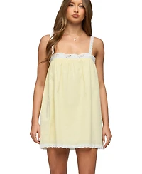 Edikted Women's Hipla Contrast Lacey Cotton Dress