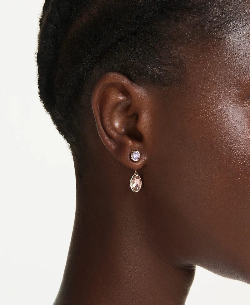 Swarovski Gold-Tone Plated Chroma Drop Earrings