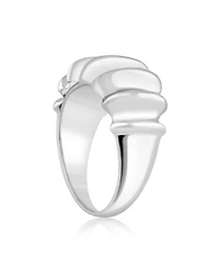 Simona Polished Designed Textured Ring