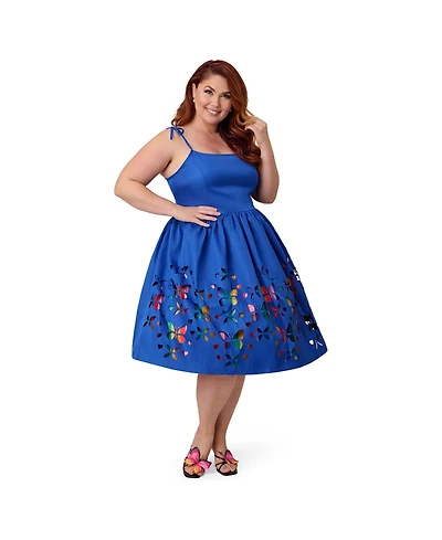 Unique Vintage Women's Plus 1950s Bobbie Swing Dress