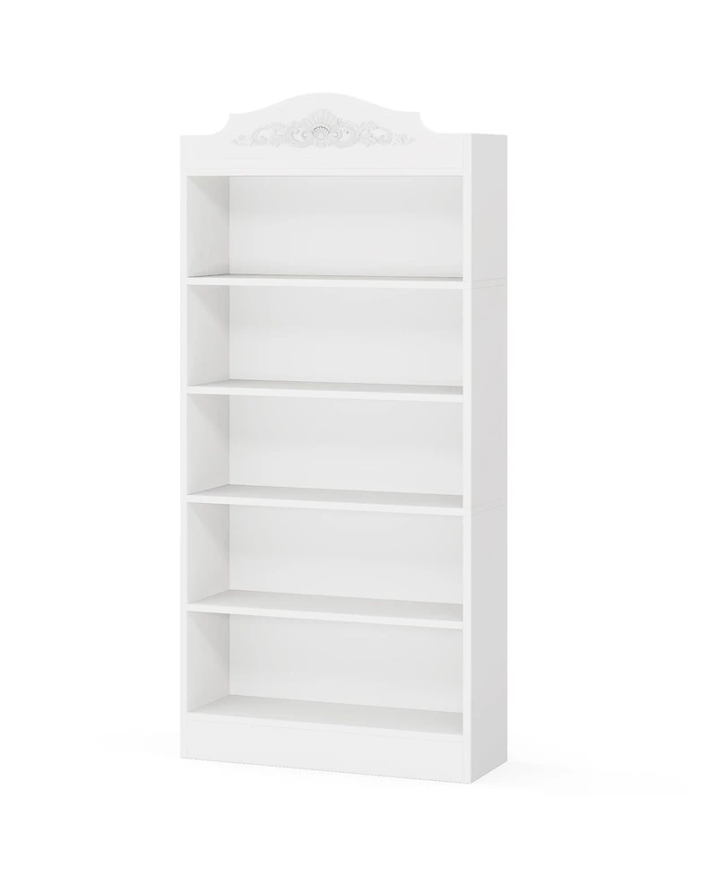 Slickblue Freestanding 72.8 Inch Wood Shoe Cabinet with 5 Tier Storage