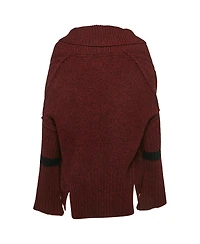 Pre-Owned Zadig & Voltaire Women's Voltaire Burgundy Rib Knit Sweater