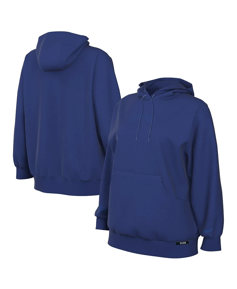 Nike Women's Blue New York Knicks 2025/26 City Edition Remix Premium Fleece Hoodie
