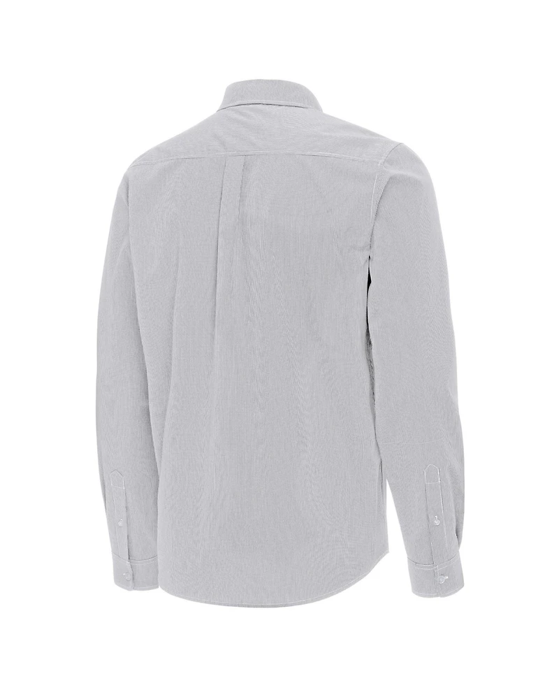 Antigua Men's New York Knicks Porter Woven Long Sleeve Button-Down Shirt
