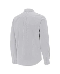 Antigua Men's New York Knicks Porter Woven Long Sleeve Button-Down Shirt