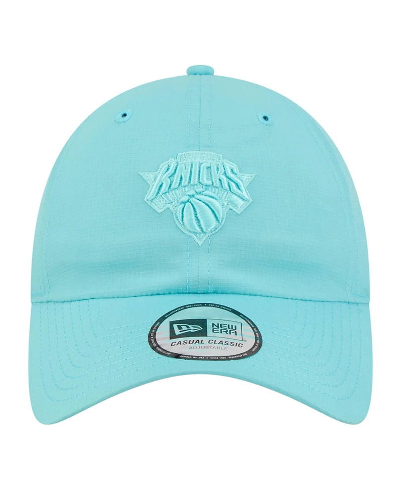 New Era Men's and Women's Turquoise New York Knicks Color Pack Ripstop Casual Classic Adjustable Hat