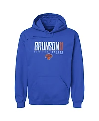 500 Level Men's Jalen Brunson Blue New York Knicks Elite Pullover Hoodie