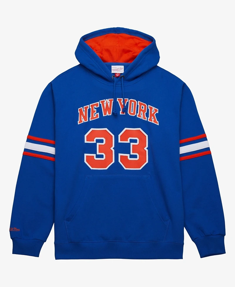 Mitchell & Ness Men's Patrick Ewing Blue New York Knicks Name & Number Hoodie