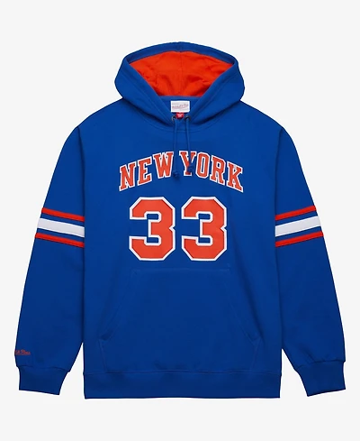 Mitchell & Ness Men's Patrick Ewing Blue New York Knicks Name & Number Hoodie
