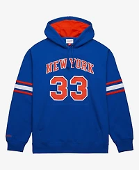 Mitchell & Ness Men's Patrick Ewing Blue New York Knicks Name & Number Hoodie