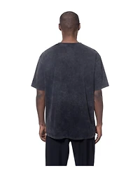 New Era Men's Black York Knicks Lifestyle Capsule Lightning Round Mineral Wash T-Shirt