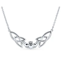 Bling Jewelry Romantic Celtic Claddagh Collar Necklace Trinity Love Knot Friendship