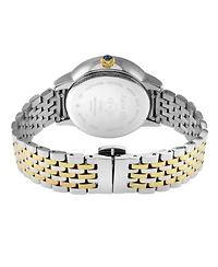 GV2 by Gevril Women's Berletta Swiss Quartz Diamond Leather Strap Watch