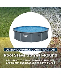 Bestway Hydrium 18' x 52" Round Steel Wall Above Ground Pool Set