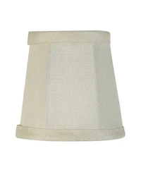 Springcrest Imperial Shade Set of 6 Empire Lamp Shades Small 3" Top x 4" Bottom x 4" High Candelabra Clip-On Fitting
