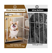 Ruie Dual-Door Dog Crate End Table with Chew-Resistant Metal Frame