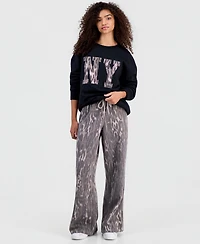 Madden Girl Juniors' Applique Crewneck Sweatshirt