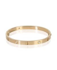 Pre-Owned Tiffany & Co Yellow Gold Diamond Medium Model Love Bracelet