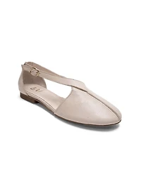 Forever & Always Shoes Women's Fable Leather Side Cut Ballet Flat