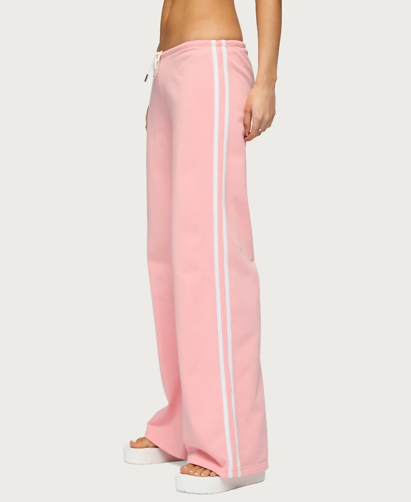 Edikted Women's Cammile Contrast Stripe Sweatpants