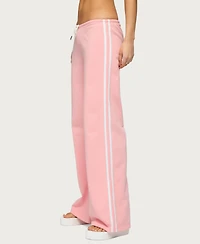 Edikted Women's Cammile Contrast Stripe Sweatpants