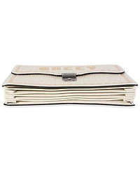 Pre-Owned Gucci x Sega Mystic White Star Printed Calfskin Guccy Portfolio Clutch