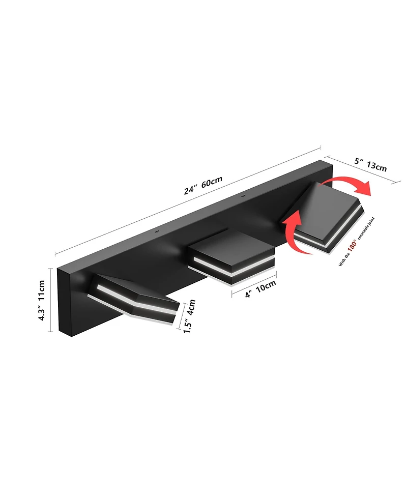 Busdays Light Modern Led Vanity Light Wall Sconce for Bathroom and Mirror Sleek Minimalist Design Easy Installation