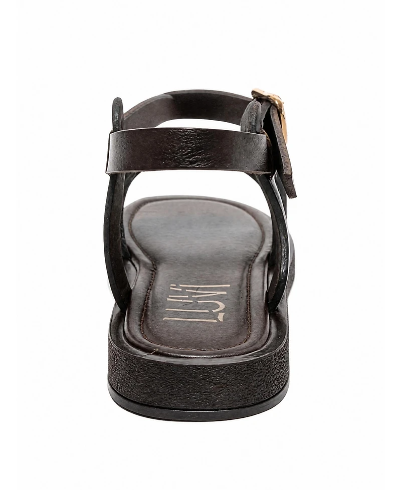 Forever & Always Shoes Poole Leather Multi Strap Sandal