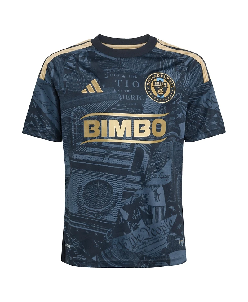 Adidas Big Boys and Girls Cavan Sullivan Navy Philadelphia Union 2026 1776 Kit Replica Jersey