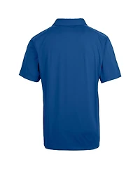 Cutter & Buck Men's Royal Los Angeles Dodgers Prospect Textured Stretch Big & Tall Polo Shirt