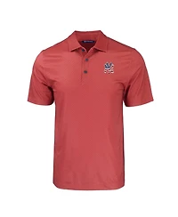 Cutter & Buck Men's Red New York Yankees Stars Stripes Big & Tall Pike Eco Tonal Geo Print Stretch Polo Shirt