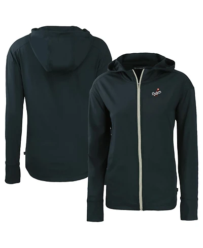 Cutter & Buck Women's Navy Los Angeles Dodgers Daybreak Eco Full-Zip Hoodie Jacket