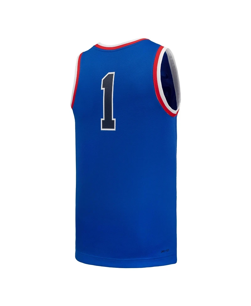 Nike Men's #1 Royal Gonzaga Bulldogs Replica Basketball Jersey