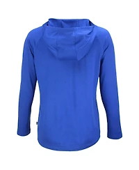 Cutter & Buck Women's Royal New York Yankees Cooperstown Collection Coastline Epic Comfort Eco Hoodie Raglan Long Sleeve T-Shirt