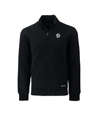 Cutter & Buck Men's Black New York Yankees Roam Eco Tri-Blend Full-Zip Jacket