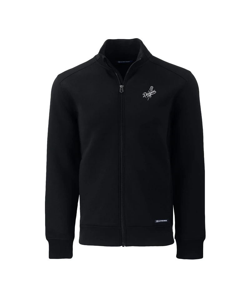 Cutter & Buck Men's Black Los Angeles Dodgers Big & Tall Roam Eco Full-Zip Jacket