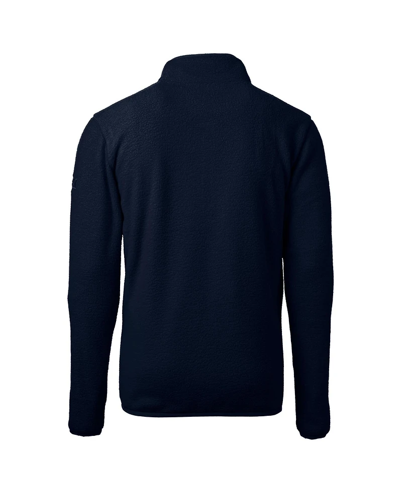 Cutter & Buck Men's Navy Los Angeles Dodgers Big & Tall Cascade Eco Fleece Quarter-Zip Jacket